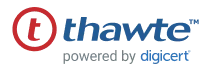 Thawte secured, powered by DigiCert